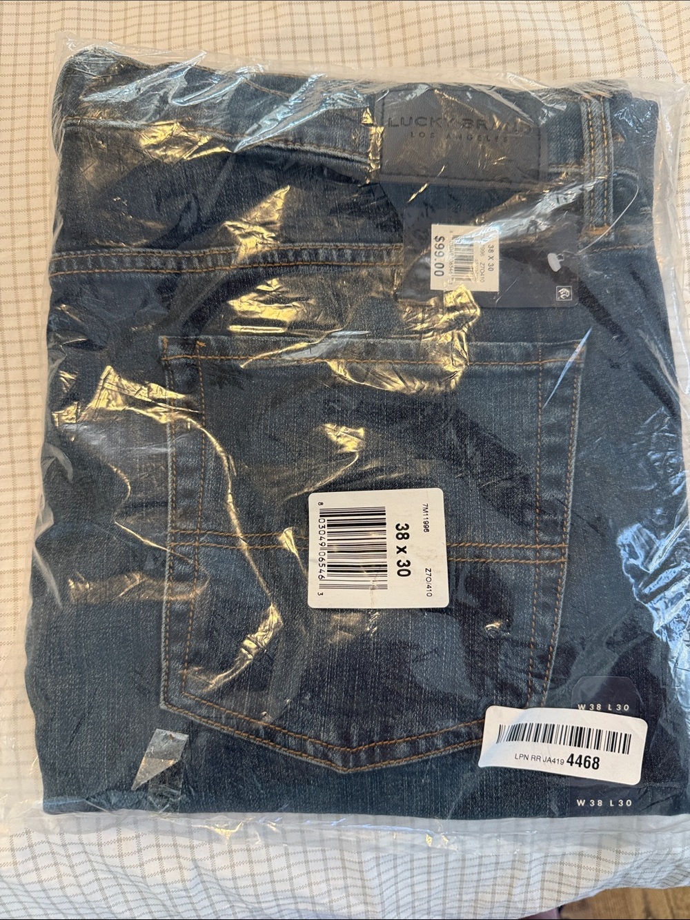 Lucky Brand Indigo Blue Folded Denim Jeans